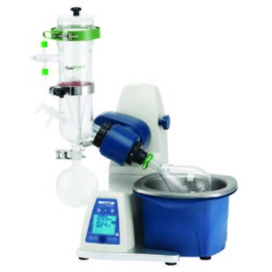 Rotary evaporator, vertical dry-ice condenser